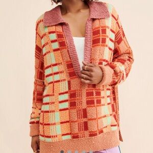 Free People Ruben pull over long sleeve oversized sweater size small
